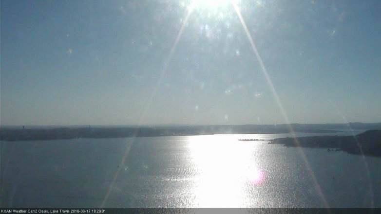 Lake Travis webcam, June 17, 2016 5:55 PM CT