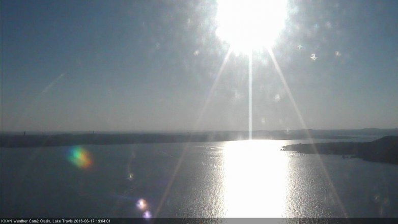Lake Travis webcam, June 17, 2016 6:10 PM CT