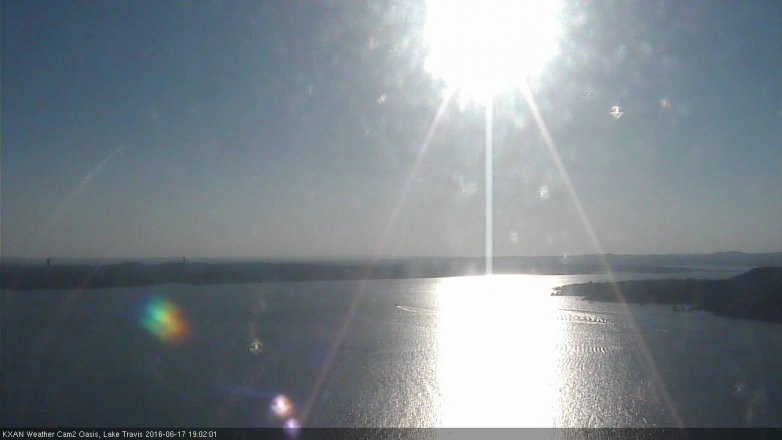 Lake Travis webcam, June 17, 2016 6:15 PM CT