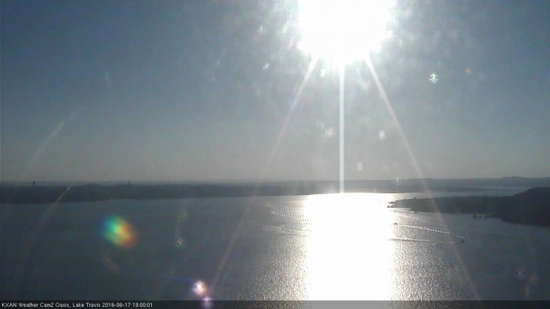 Lake Travis webcam, June 17, 2016 6:20 PM CT