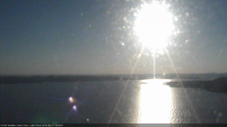 Lake Travis webcam, June 17, 2016 6:40 PM CT