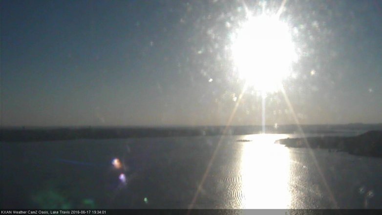 Lake Travis webcam, June 17, 2016 6:45 PM CT