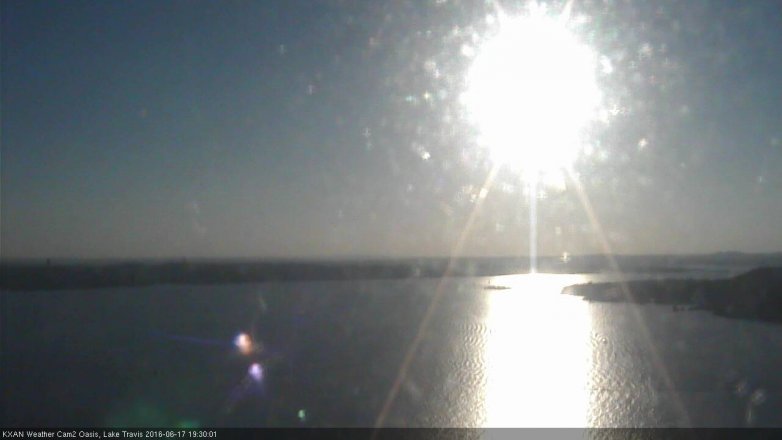 Lake Travis webcam, June 17, 2016 6:50 PM CT