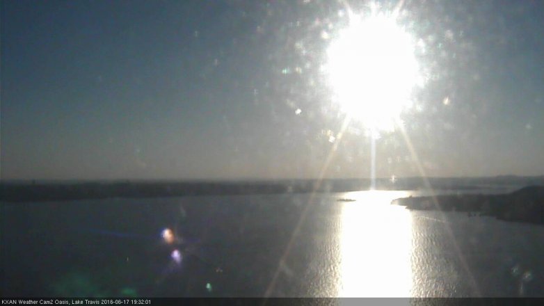 Lake Travis webcam, June 17, 2016 7:00 PM CT