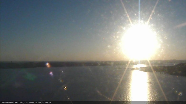 Lake Travis webcam, June 17, 2016 7:05 PM CT