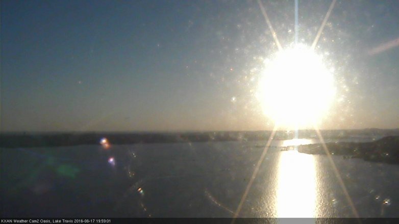 Lake Travis webcam, June 17, 2016 7:15 PM CT
