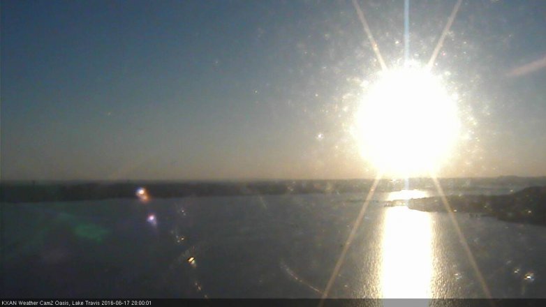 Lake Travis webcam, June 17, 2016 7:25 PM CT