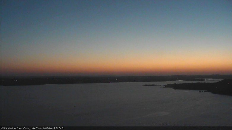 Lake Travis webcam, June 17, 2016 8:15 PM CT