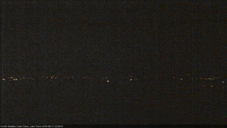 Lake Travis webcam, June 17, 2016 9:30 PM CT