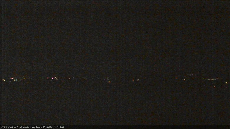Lake Travis webcam, June 17, 2016 10:00 PM CT