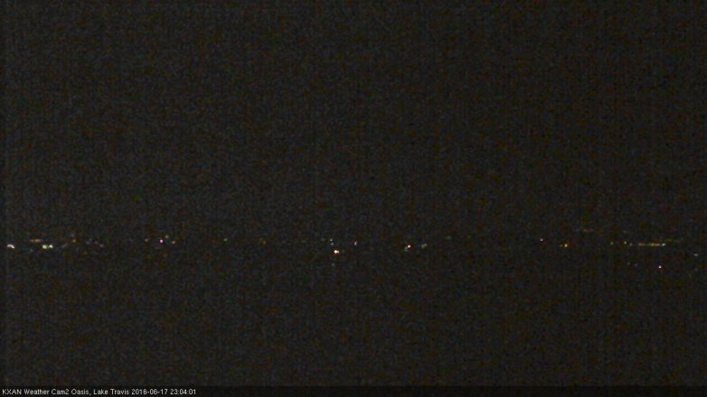 Lake Travis webcam, June 17, 2016 10:30 PM CT