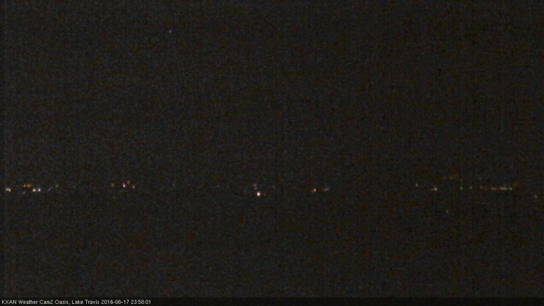 Lake Travis webcam, June 17, 2016 11:15 PM CT
