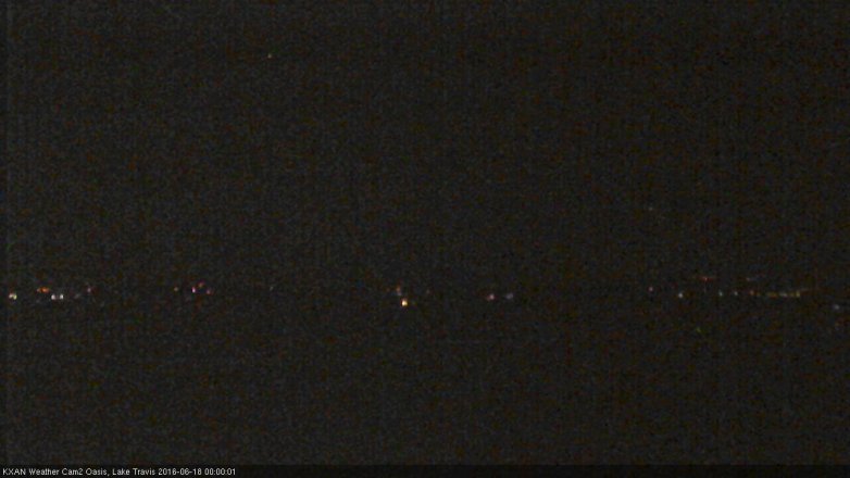 Lake Travis webcam, June 17, 2016 11:25 PM CT