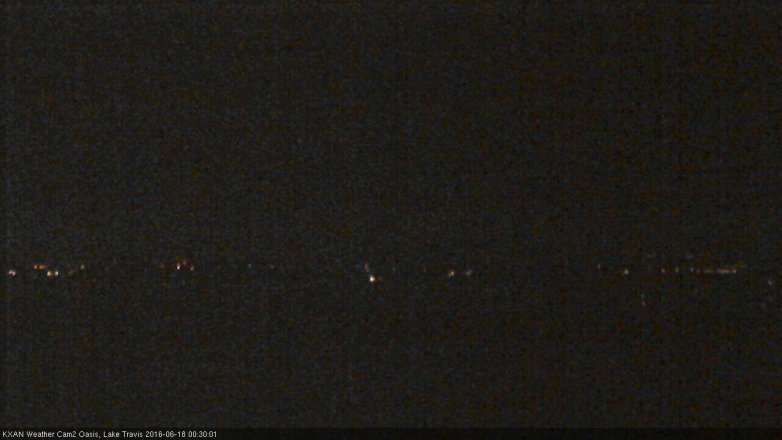 Lake Travis webcam, June 17, 2016 11:35 PM CT