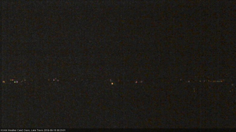 Lake Travis webcam, June 17, 2016 11:50 PM CT