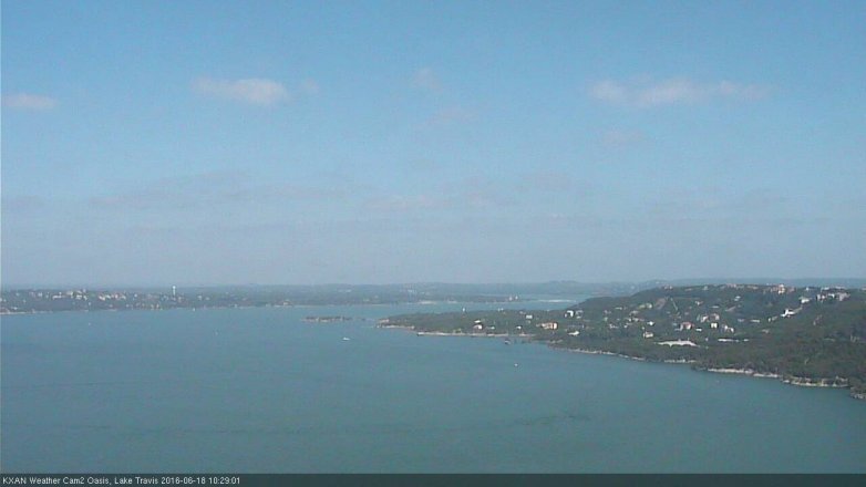 Lake Travis webcam, June 18, 2016 9:50 AM CT