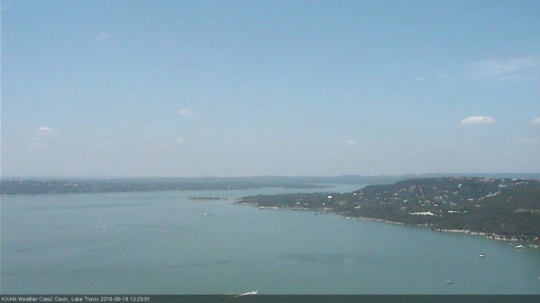 Lake Travis webcam, June 18, 2016 12:45 PM CT