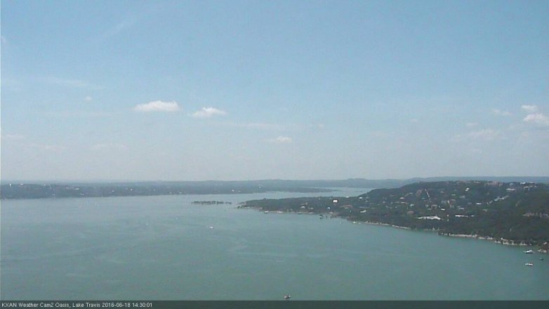 Lake Travis webcam, June 18, 2016 2:00 PM CT