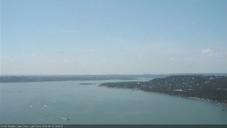 Lake Travis webcam, June 18, 2016 2:20 PM CT