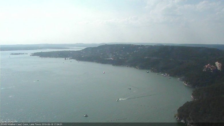 Lake Travis webcam, June 18, 2016 4:10 PM CT