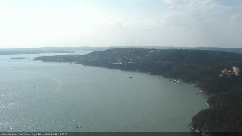 Lake Travis webcam, June 18, 2016 4:15 PM CT