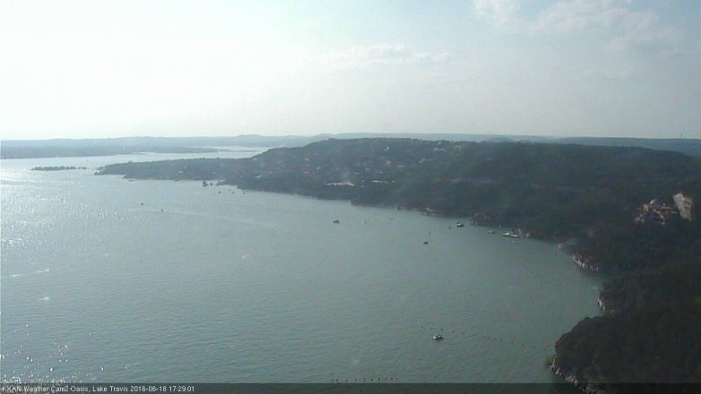 Lake Travis webcam, June 18, 2016 4:35 PM CT