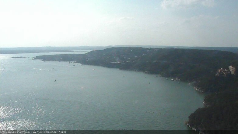 Lake Travis webcam, June 18, 2016 4:45 PM CT