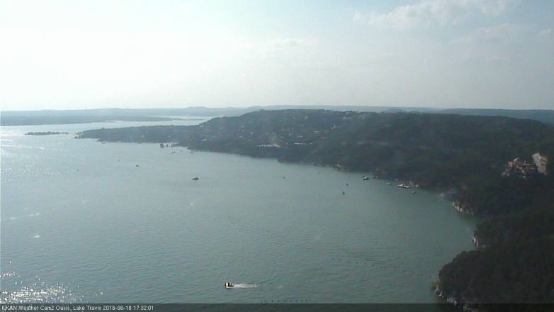 Lake Travis webcam, June 18, 2016 4:50 PM CT