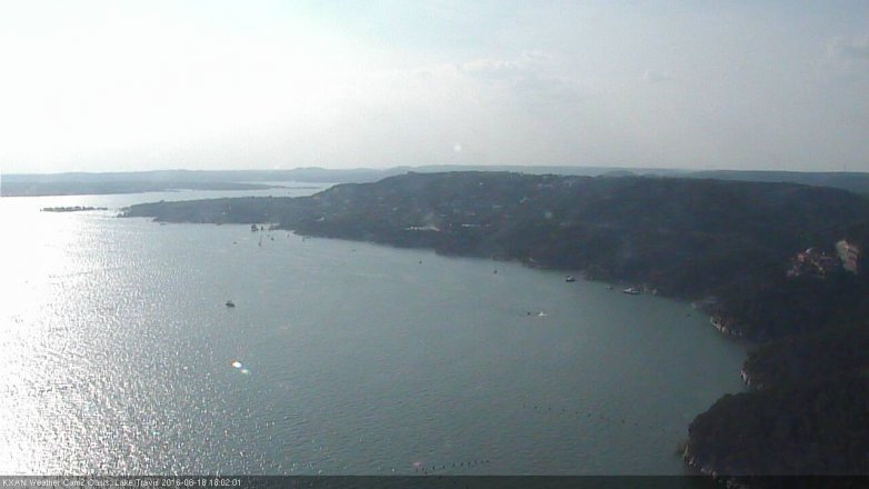 Lake Travis webcam, June 18, 2016 5:05 PM CT