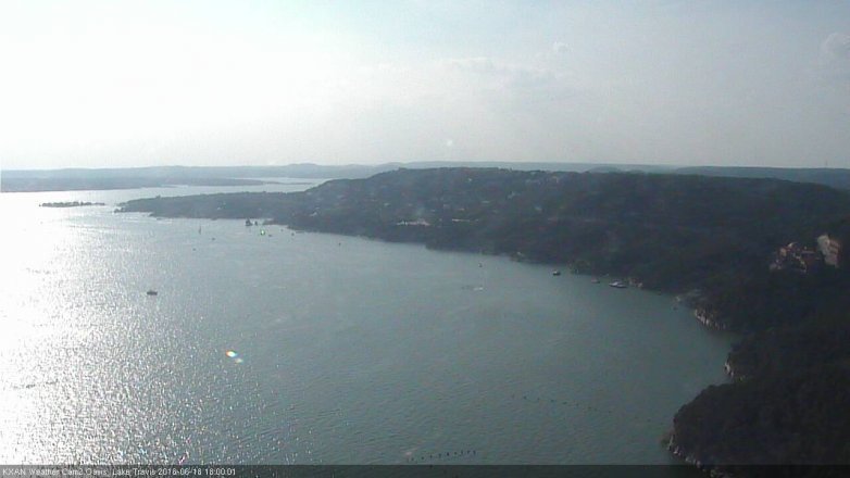 Lake Travis webcam, June 18, 2016 5:15 PM CT
