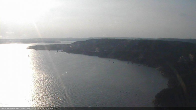 Lake Travis webcam, June 18, 2016 6:10 PM CT