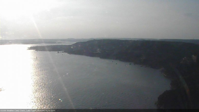 Lake Travis webcam, June 18, 2016 6:30 PM CT