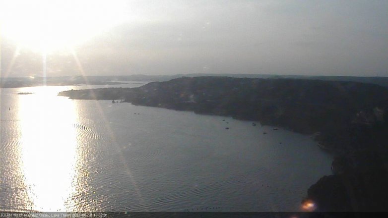 Lake Travis webcam, June 18, 2016 6:35 PM CT