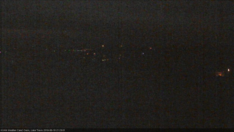 Lake Travis webcam, June 18, 2016 8:40 PM CT