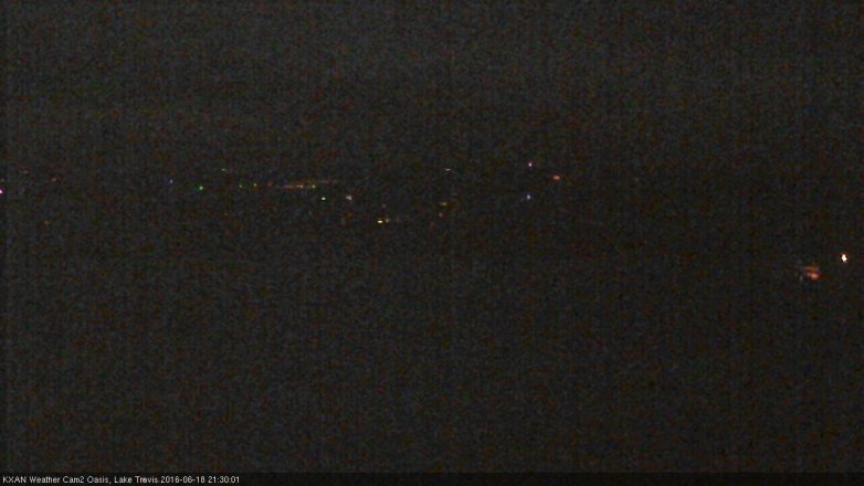 Lake Travis webcam, June 18, 2016 9:00 PM CT
