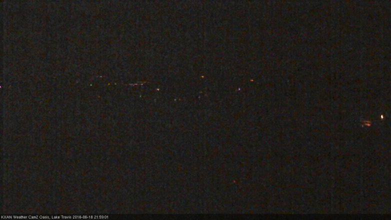 Lake Travis webcam, June 18, 2016 9:05 PM CT
