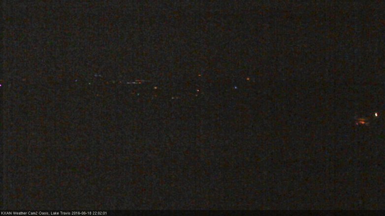 Lake Travis webcam, June 18, 2016 9:20 PM CT