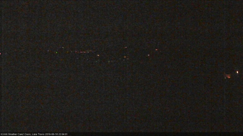Lake Travis webcam, June 18, 2016 9:35 PM CT