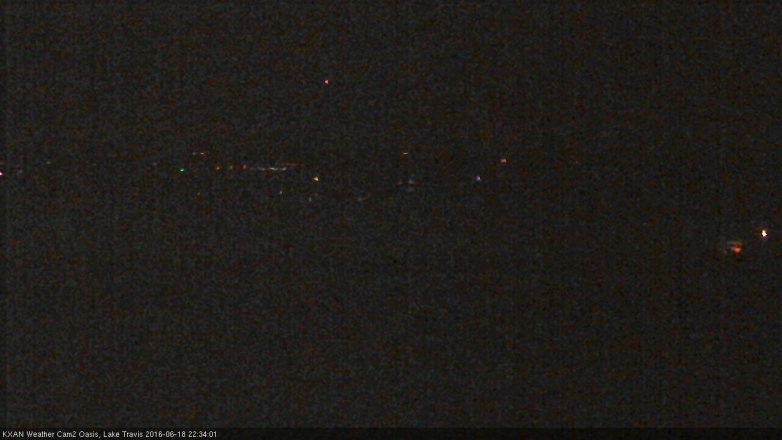 Lake Travis webcam, June 18, 2016 9:40 PM CT