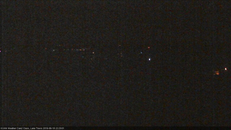 Lake Travis webcam, June 18, 2016 10:00 PM CT