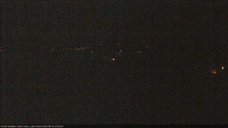 Lake Travis webcam, June 18, 2016 10:15 PM CT