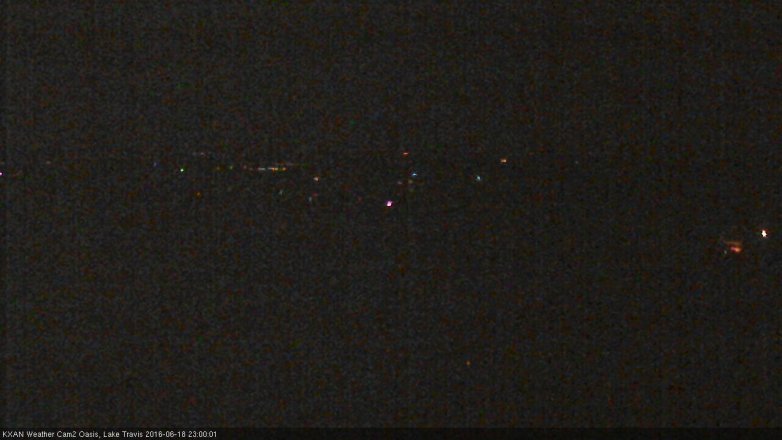 Lake Travis webcam, June 18, 2016 10:20 PM CT
