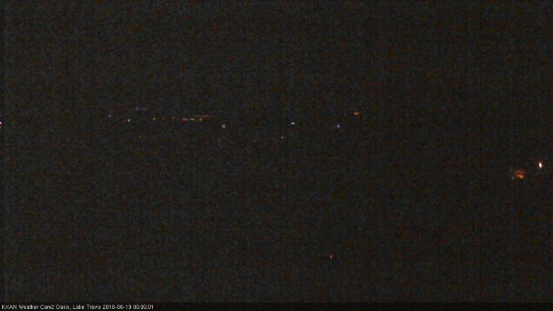 Lake Travis webcam, June 18, 2016 11:05 PM CT