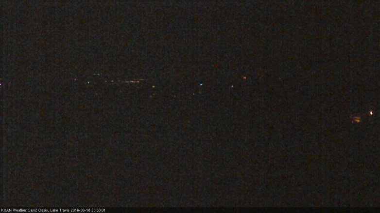 Lake Travis webcam, June 18, 2016 11:10 PM CT