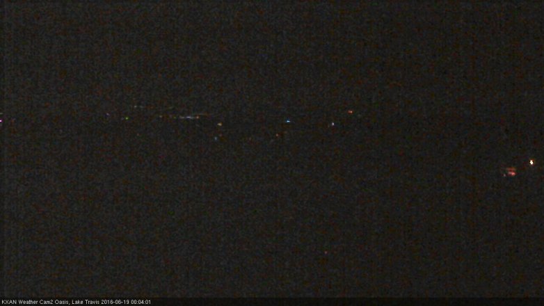 Lake Travis webcam, June 18, 2016 11:15 PM CT