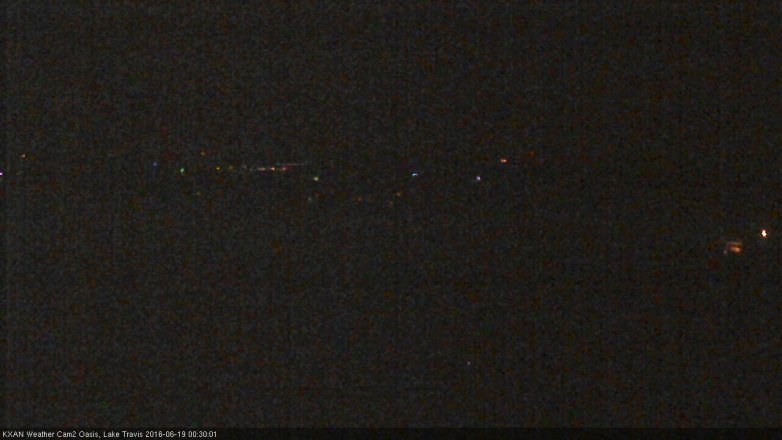Lake Travis webcam, June 18, 2016 11:35 PM CT
