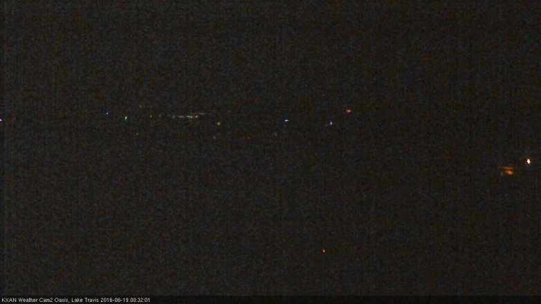 Lake Travis webcam, June 18, 2016 11:55 PM CT