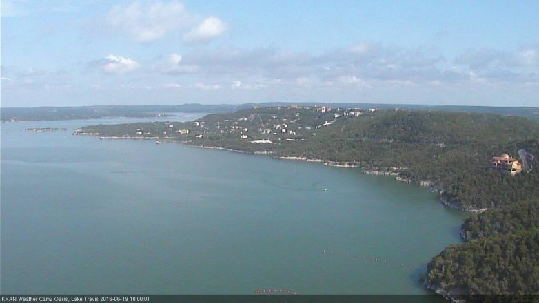 Lake Travis webcam, June 19, 2016 9:15 AM CT