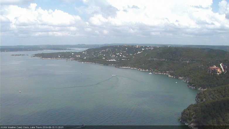 Lake Travis webcam, June 19, 2016 10:40 AM CT