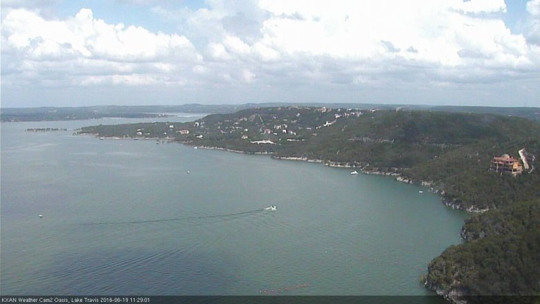 Lake Travis webcam, June 19, 2016 11:00 AM CT